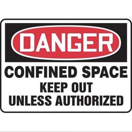 Accuform OSHA DANGER SAFETY SIGN CONFINED MCSP023XL MCSP023XL
